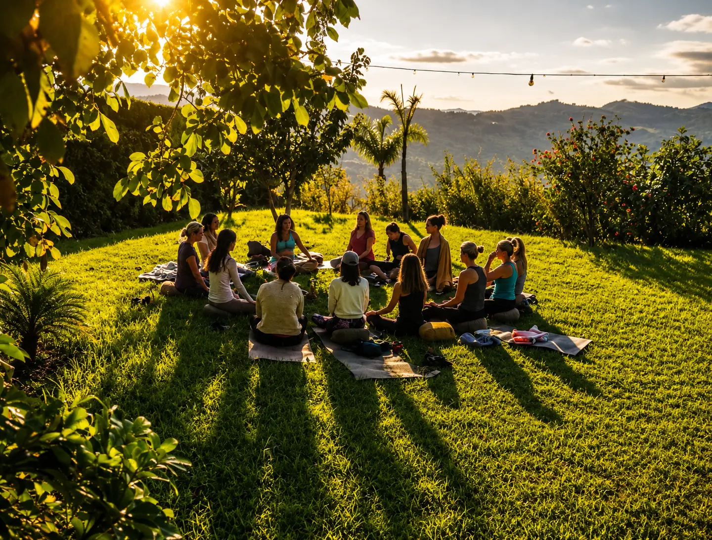 Group gathered together during a retreat at Monte Valeo