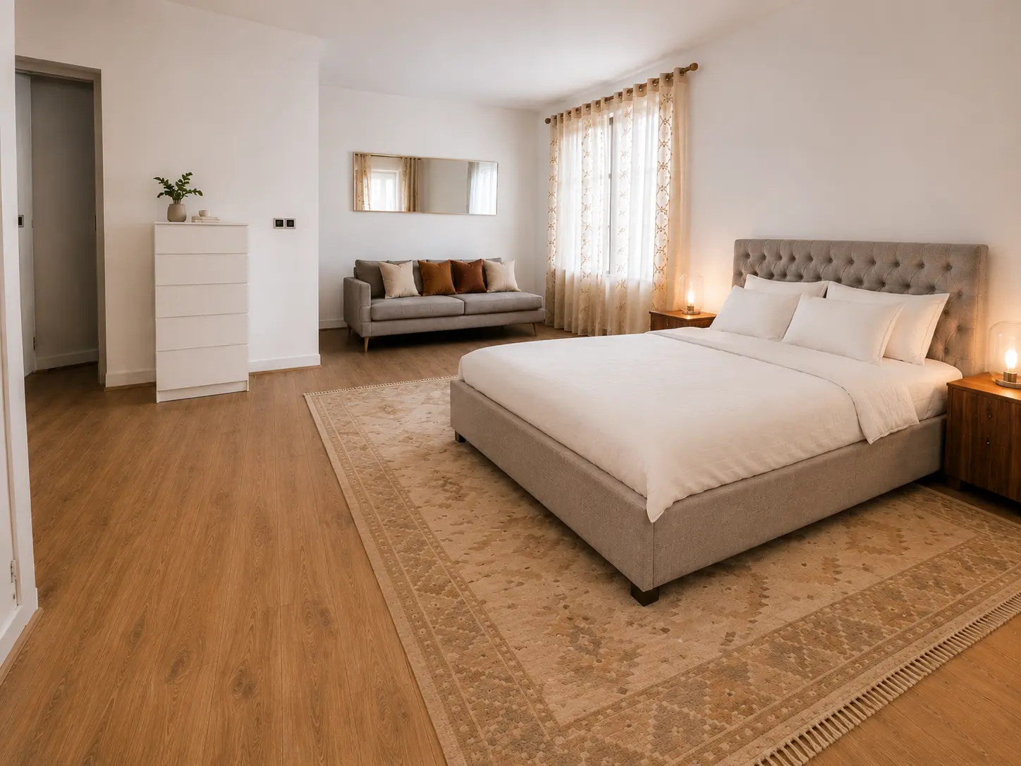 Spacious master bedroom at Villa Valeo